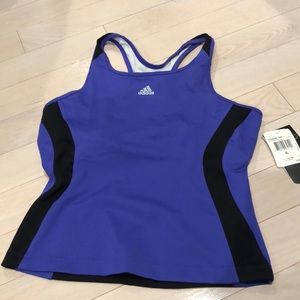 Purple and Black Adidas Tank